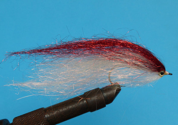 White and red pike fly